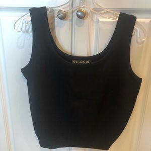 St. John sleeveless crop top